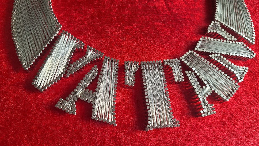 El Yapımı Altın Renkli Parlak Ay Yıldız Filografi Tablo - Görsel 3