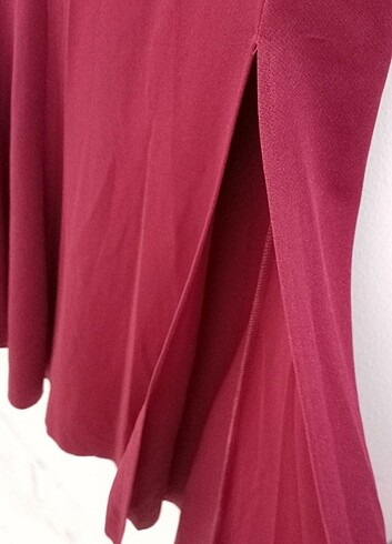 xl Beden bordo Renk Abiye 