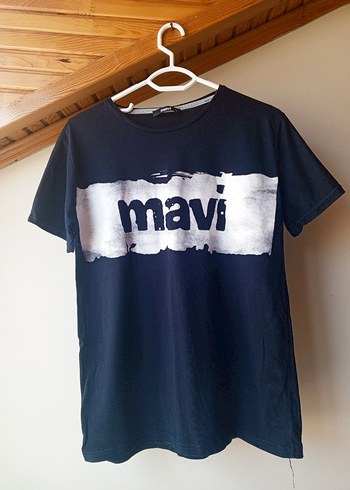 Mavi Marka Baskılı Erkek Tişört lacivert unisex