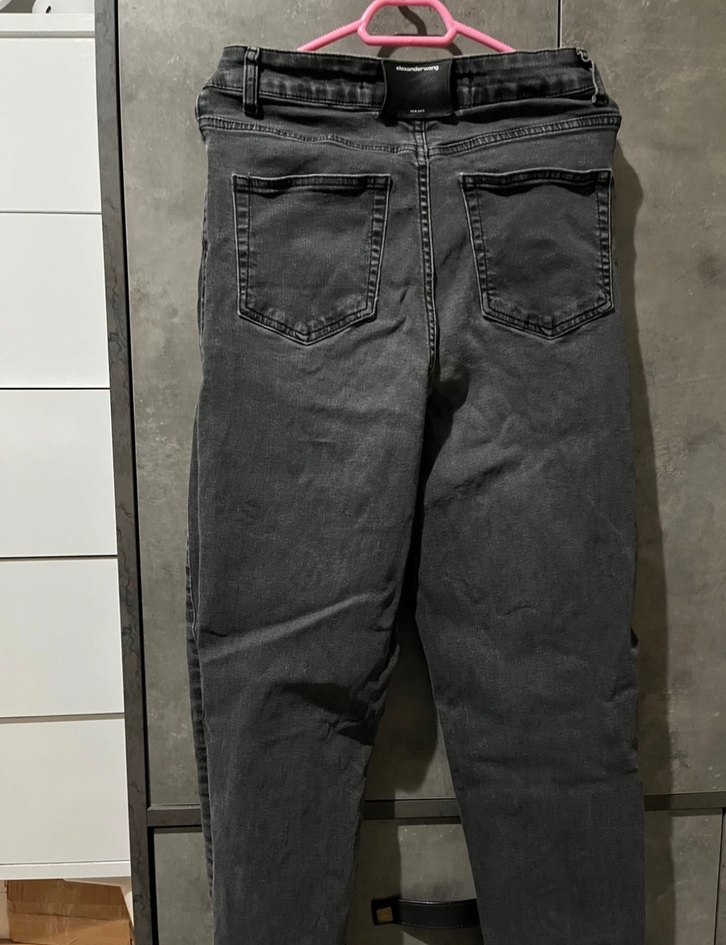 Gri Kadın mom Jean Pantolon - Görsel 2