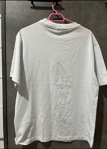 Beyaz Mini Baskılı Kadın Tişört - Görsel 5