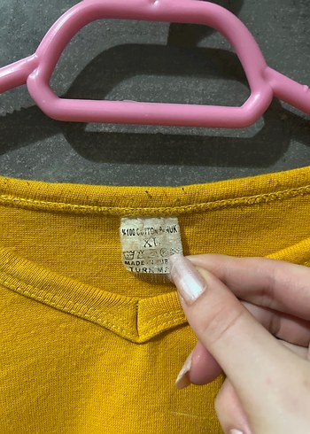 Sarı Uzun Kollu Sweatshirt - Görsel 3