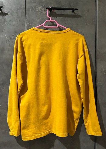Sarı Uzun Kollu Sweatshirt - Görsel 4