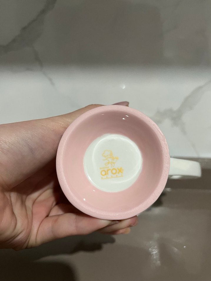 Pembe Kuş Figürlü Love Yazılı Kupa - Görsel 4