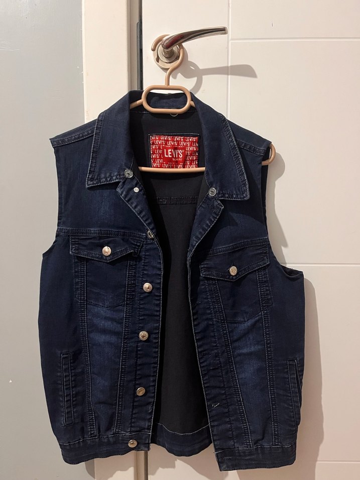 Levi's Lacivert Kolsuz Denim Ceket - Görsel 3