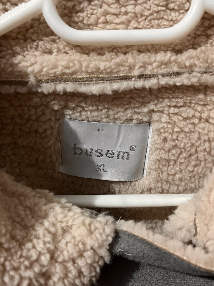 Gri Süet Kadın Kışlık Mont Kürk Detaylı - Görsel 3