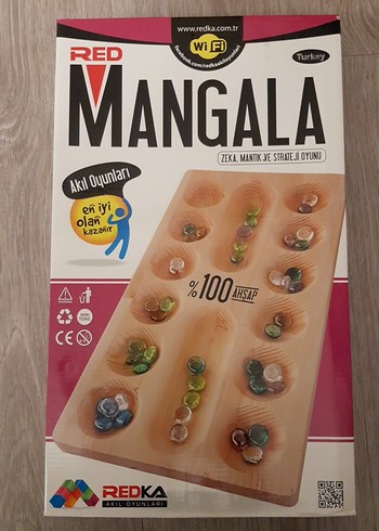 RED Mangala Ahşap Zeka ve Mantık Oyunu