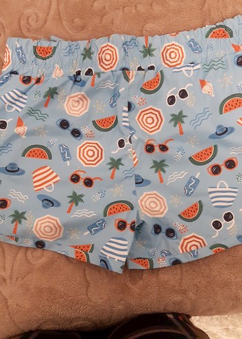 Renkli Desenli Şort Mayo - Görsel 4