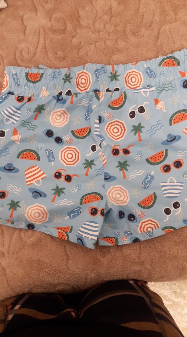 Renkli Desenli Şort Mayo - Görsel 4