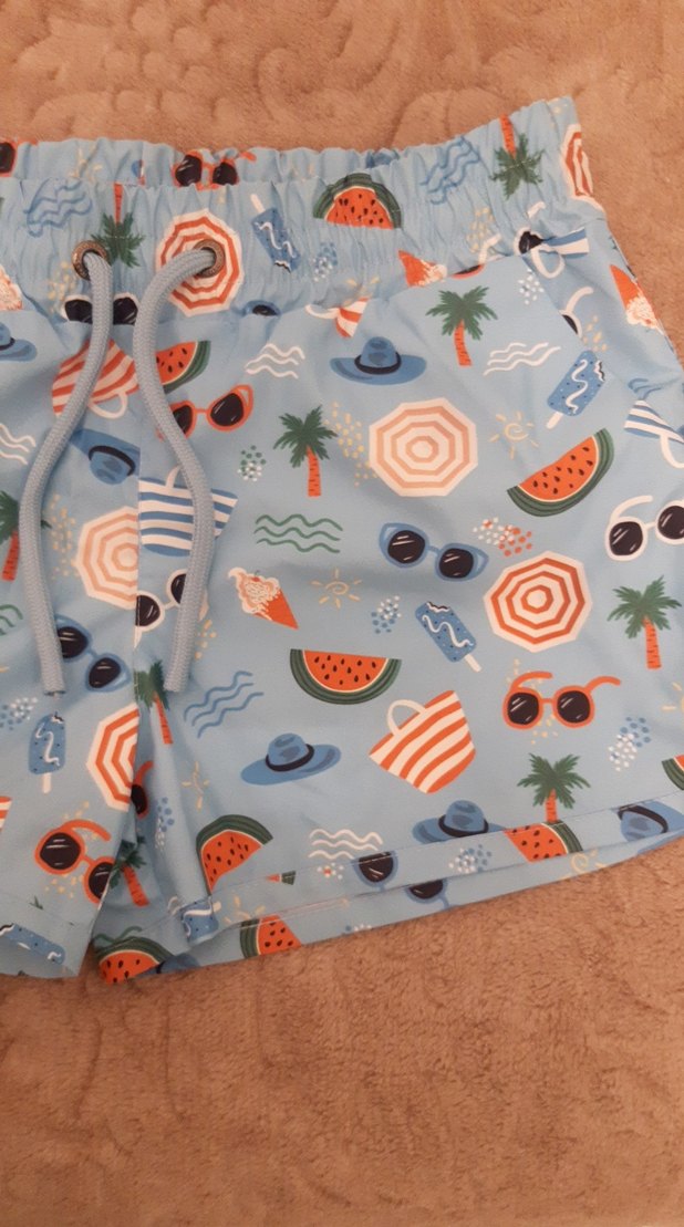 Renkli Desenli Şort Mayo - Görsel 3