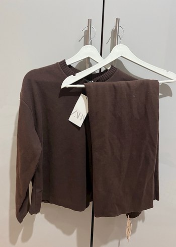 Zara kahverengi takım
