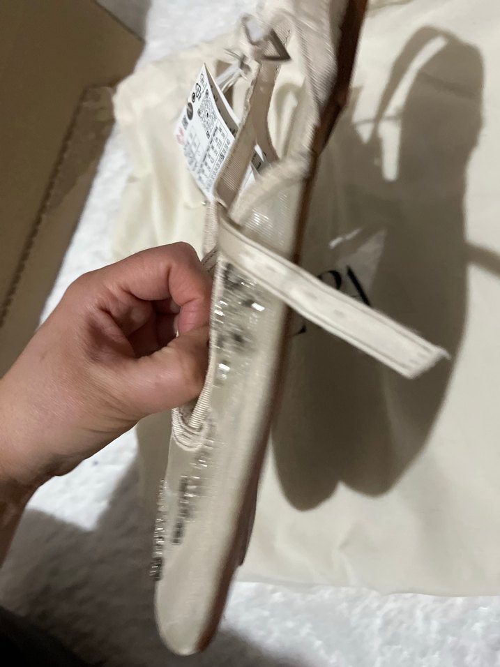 Zara Nakışlı Kadın Ayakkabı babet - Görsel 4