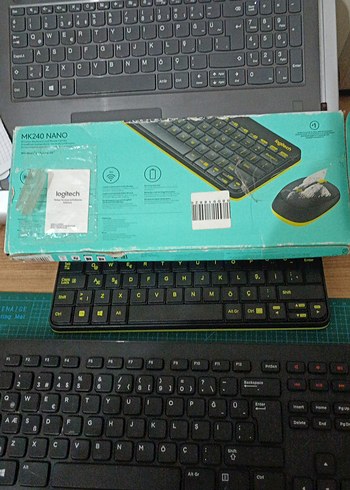 Logitech Yeşil ve Lenovo klavye - Görsel 8