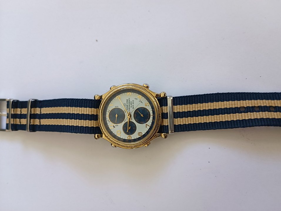 GOLD STAR CHRONOGRAPH ALARM W.R. 30 M - Görsel 2