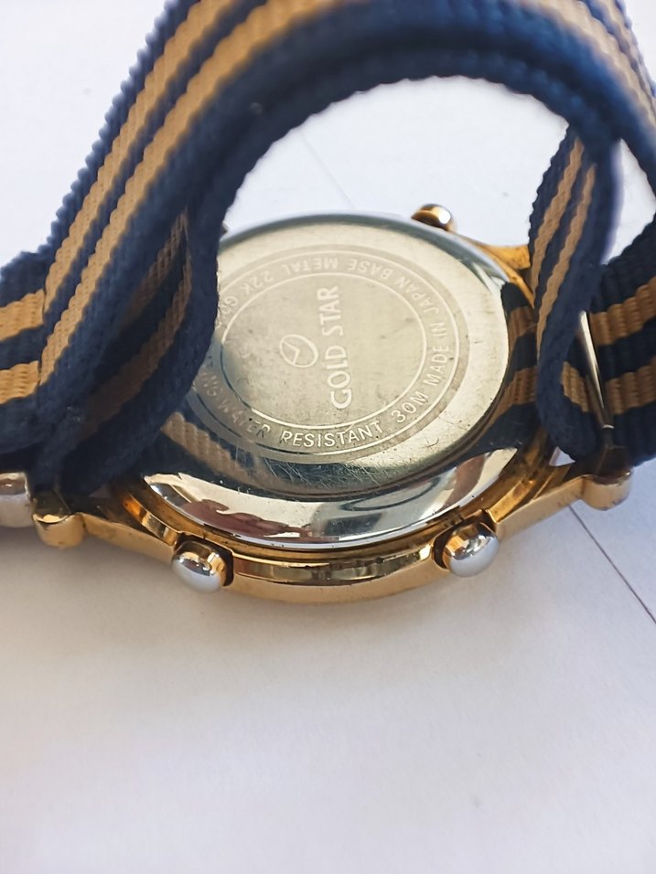 GOLD STAR CHRONOGRAPH ALARM W.R. 30 M - Görsel 4