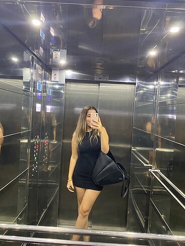 zara siyah mini elbise