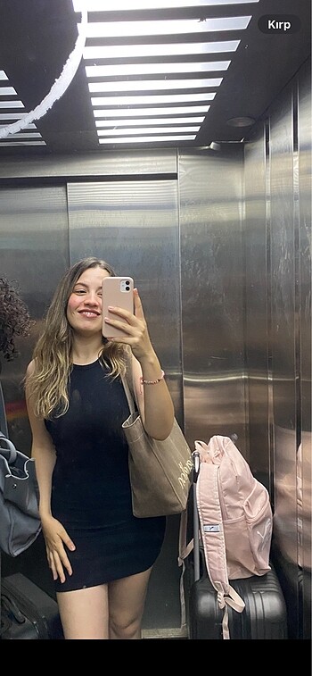 Zara zara siyah mini elbise