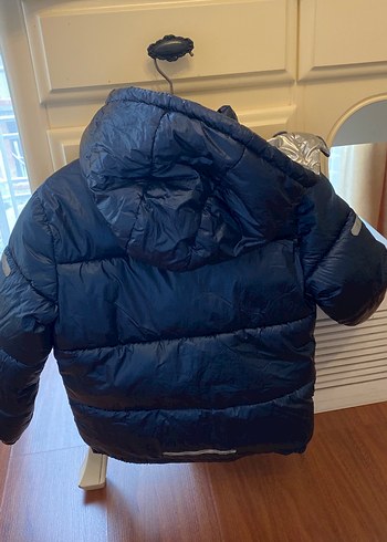 H&M Erkek Çocuk Fermuarlı Koyu Mavi Mont