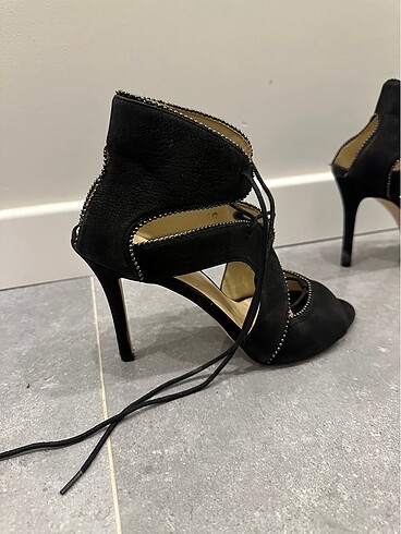 Nine West Nine west topuklu siyah süet ayakkabı