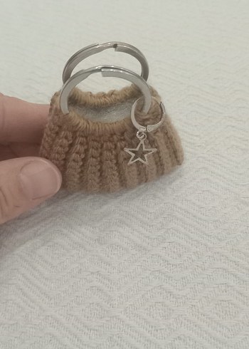 Diğer Bej Örgü Kadın Çanta charmı