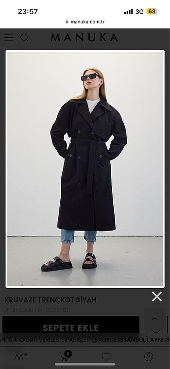 Manuka trençkot - Görsel 3