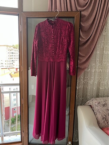 Fuşya abiye - Görsel 2