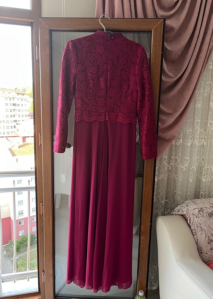 Fuşya abiye - Görsel 3