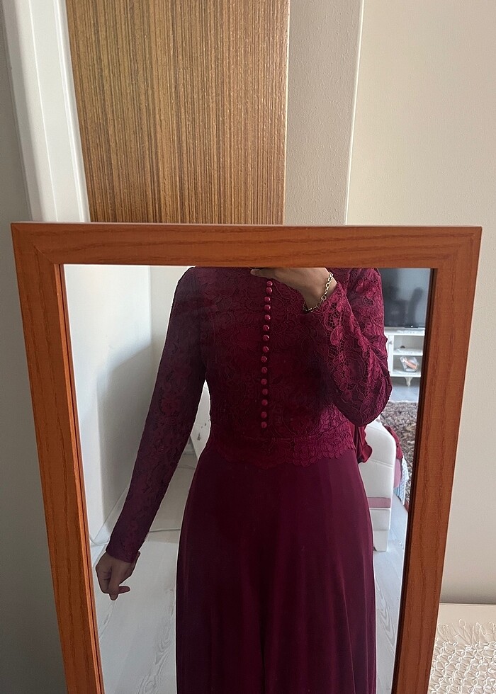 Fuşya abiye - Görsel 4