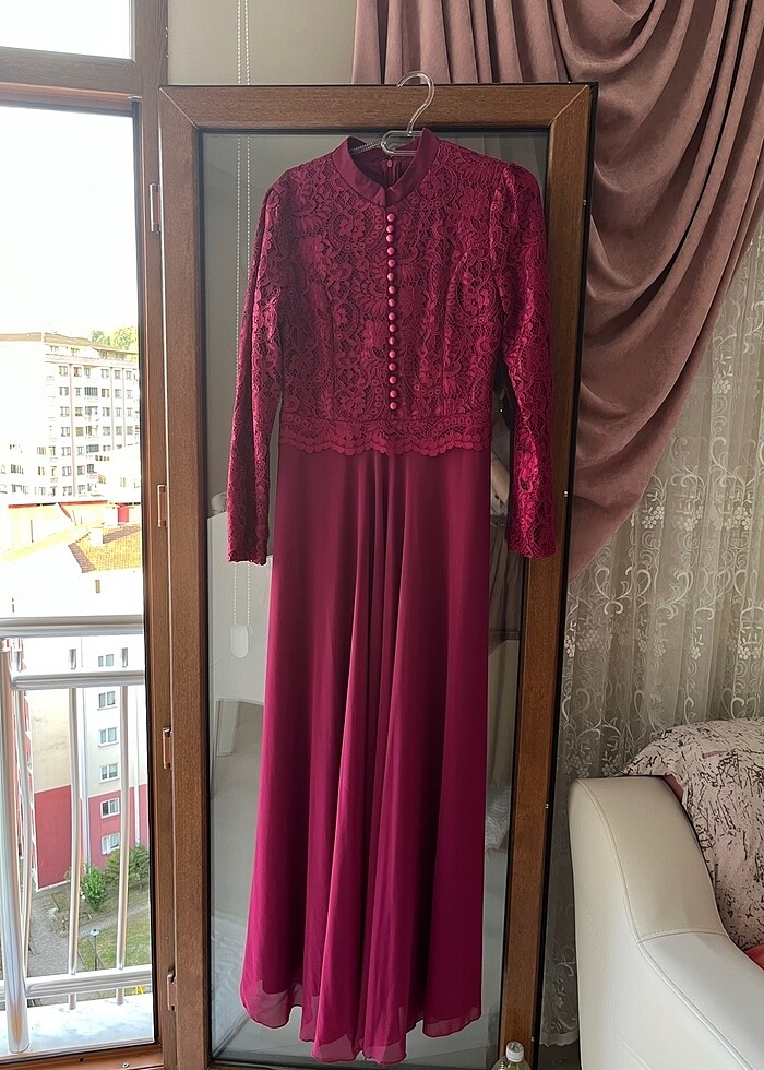 Fuşya abiye - Görsel 2