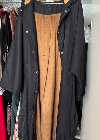 Kadın Siyah Uzun Yağmurluk - Maxtaylor - Görsel 2