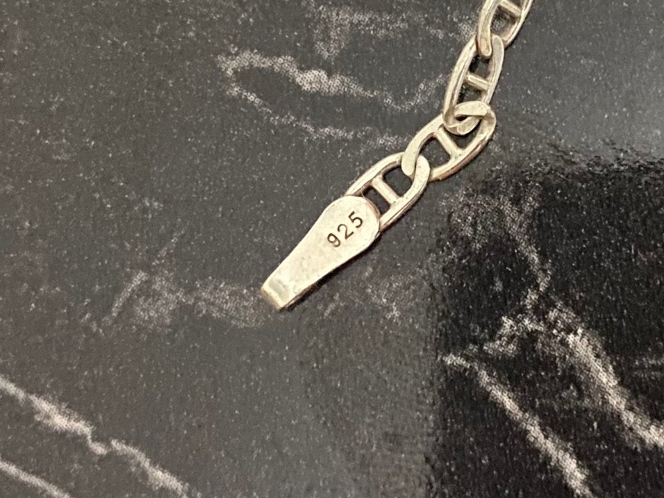 925 ayar gümüş Erkek Zincir Kolye - Görsel 3