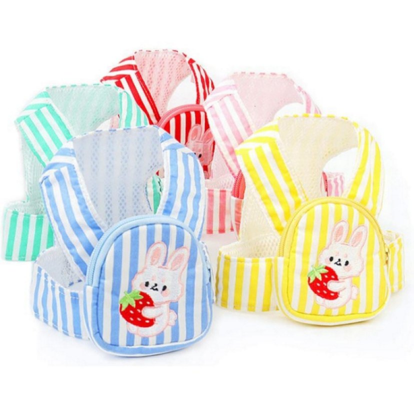 Evcil Hayvan Çantalı Göğüs Gezdirme Tasması Seti - Görsel 4