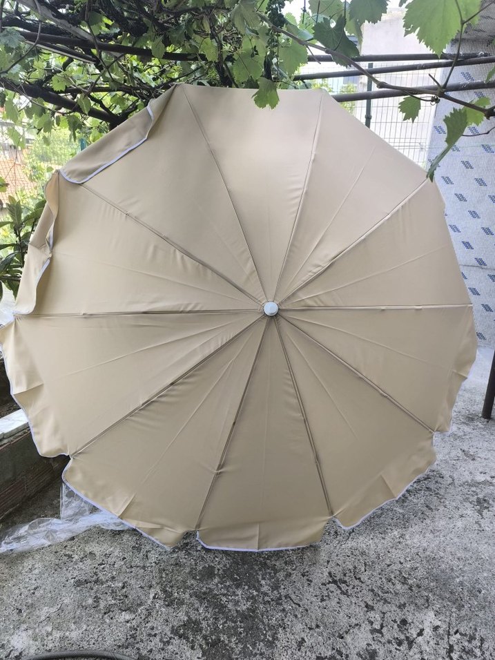 büyük boy plaj ve cafe şemsiyeleri gabardin kumaş - Görsel 4