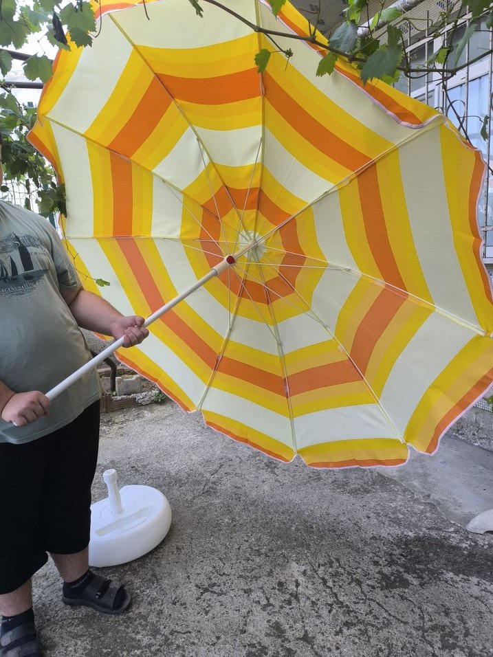 büyük boy plaj ve cafe şemsiyeleri gabardin kumaş - Görsel 5