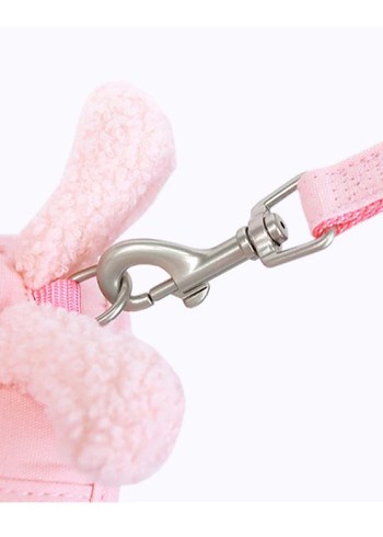 Beden Pastel Pembe Köpek Göğüs Tasması ve Gezdirme Kayışı