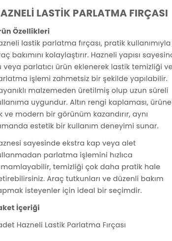 hazneli lastik parlatıcı fırçası - Görsel 7