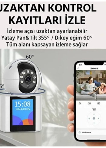 akıllı ev kamerası 2.4 ghz - Görsel 2