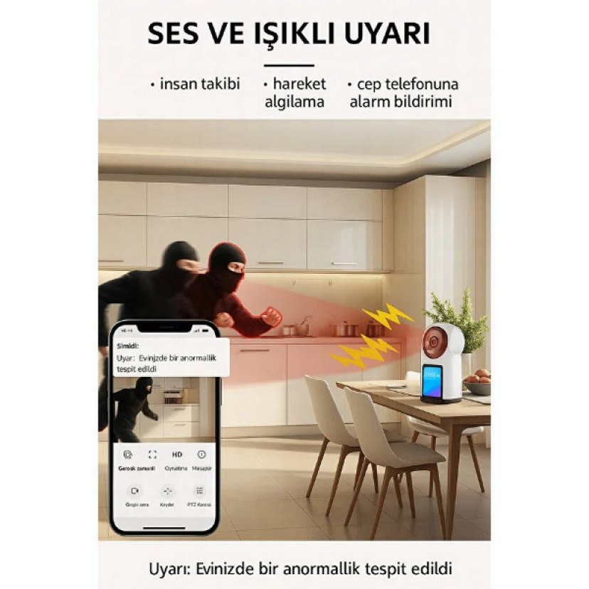 akıllı ev kamerası 2.4 ghz - Görsel 5