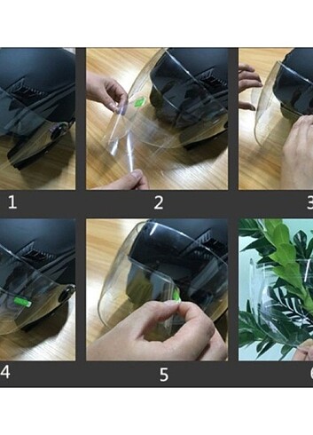 MOTOSİKLET KASKI İÇİN YAĞMUR KAYDIRICI  - Görsel 3