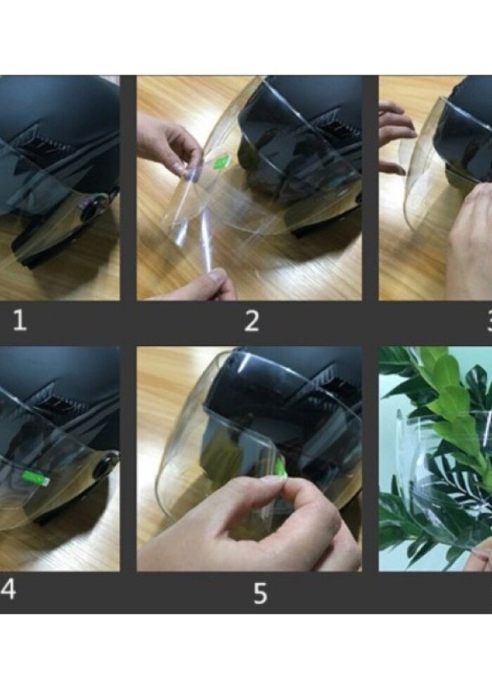 MOTOSİKLET KASKI İÇİN YAĞMUR KAYDIRICI  - Görsel 3