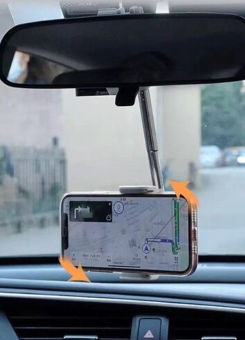 DİKİZ AYNASINA TAKILAN TELEFON TUTUCU 