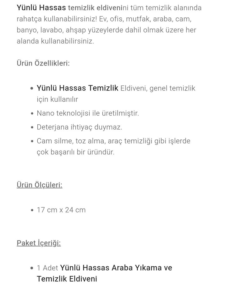 hassas araba yıkama Eldiveni - Görsel 3