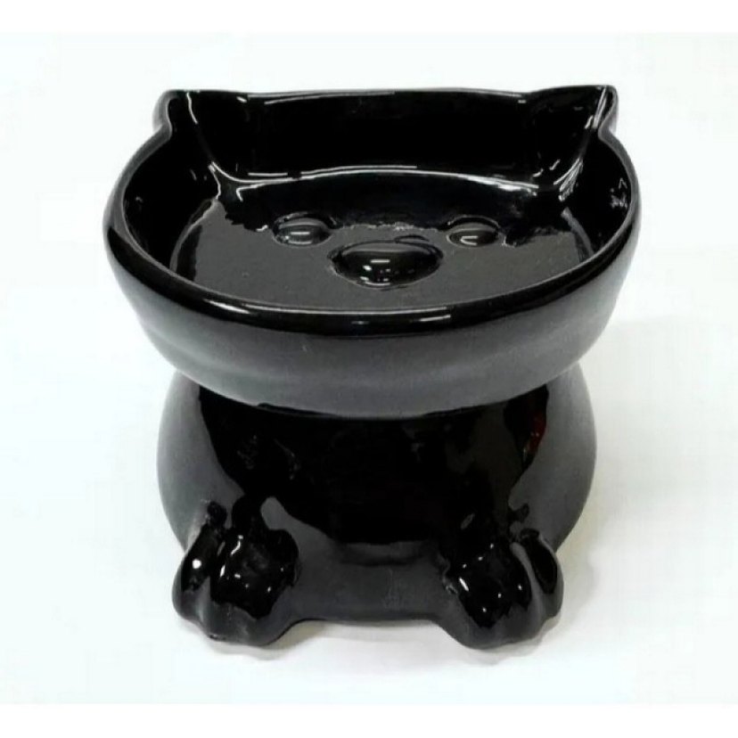 AYAKLI KULAKLI SERAMİK MAMA KABI - Görsel 2