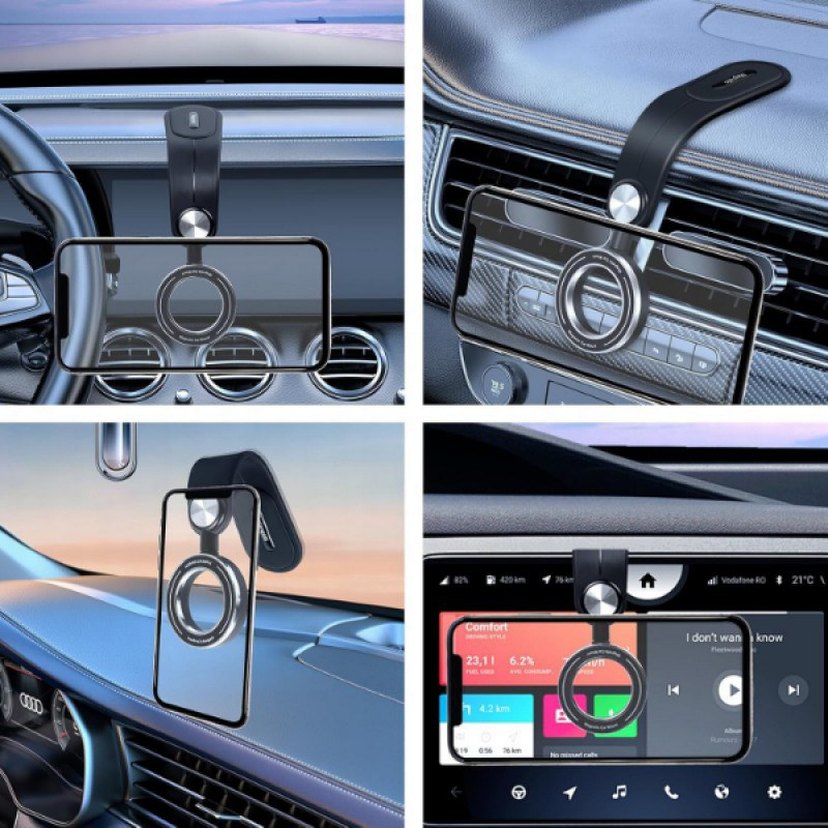 Siyah ve Gri Telefon Tutucu - Görsel 5