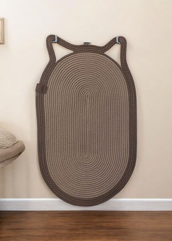 Leopar Desenli Kahverengi Duvara Monte Tırmalama paspasi - Görsel 2