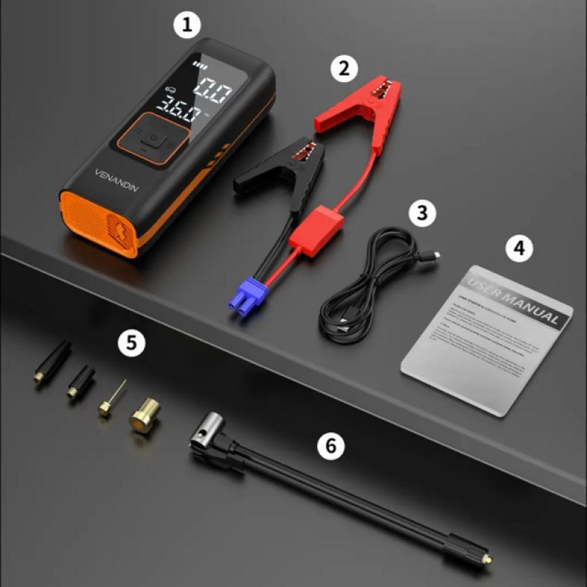 AKIM KORUMALI 4 İN 1 AKÜ TAKVİYE CİHAZI - Görsel 2