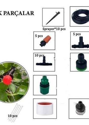 10 METRE BAHÇE SULAMA SİSTEMİ SETİ - Görsel 4