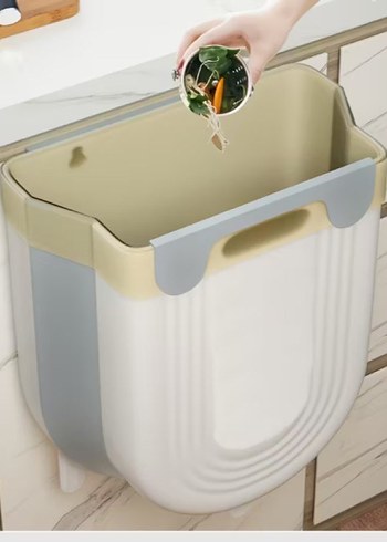 KATLANABİLİR MUTFAK ÇÖP KOVASI TORBA HAZNELİ - Görsel 2