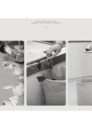 KATLANABİLİR MUTFAK ÇÖP KOVASI TORBA HAZNELİ - Görsel 4