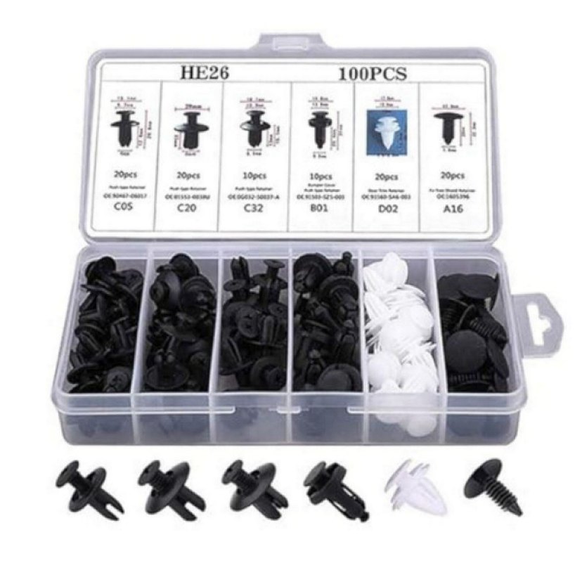 100 Parça Siyah T Tipi Tırnak Süsleri - Görsel 2